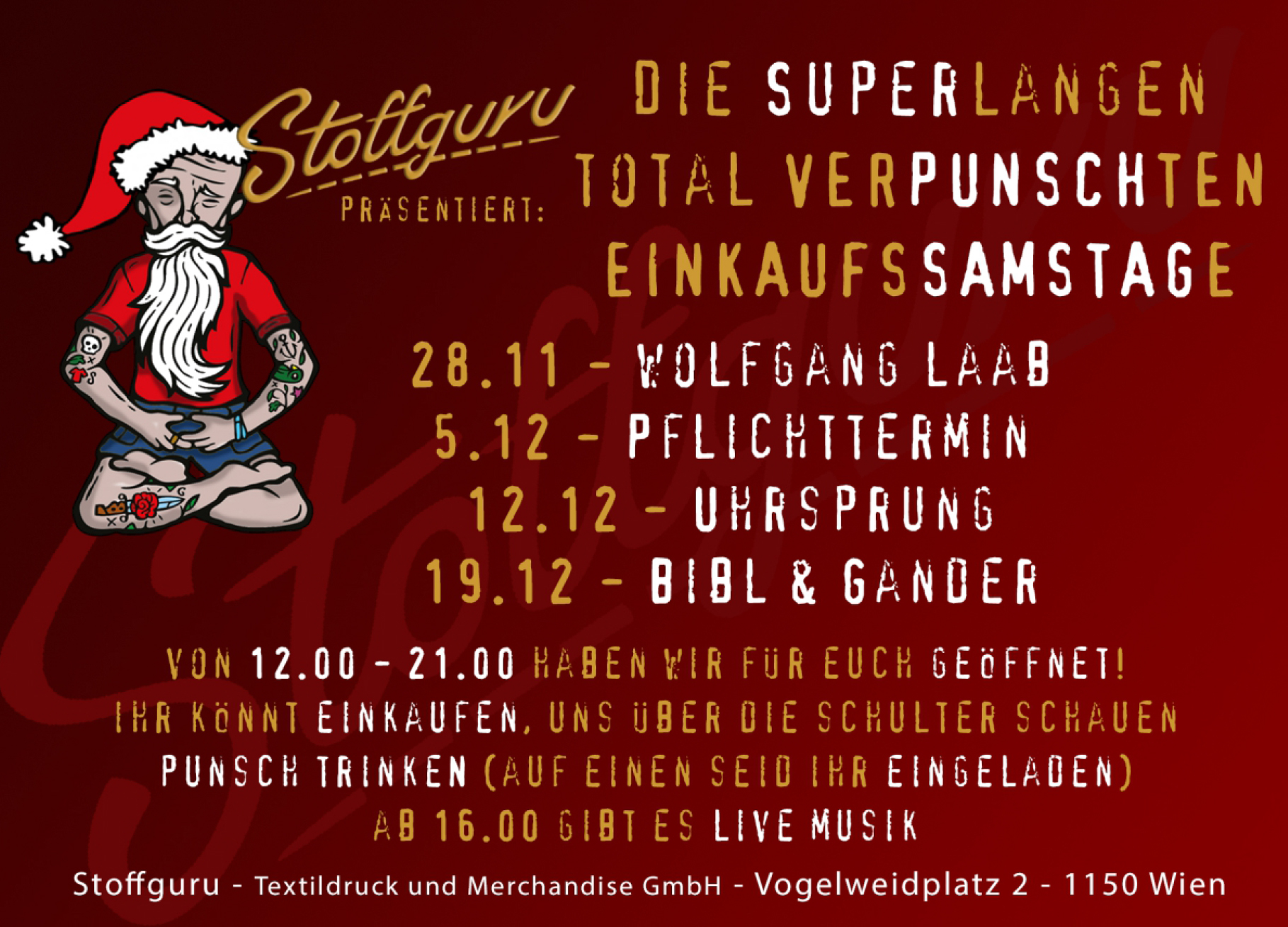flyer stoffguru punsch trinken