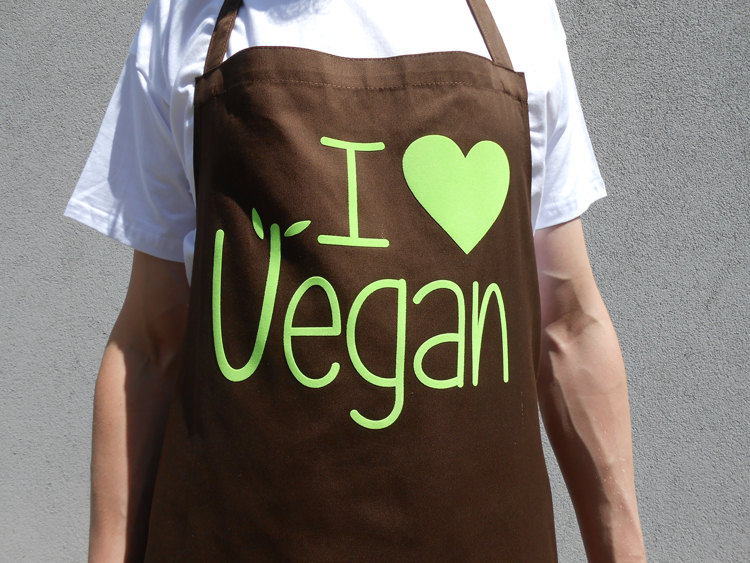 I love Vegan Grill Schürze