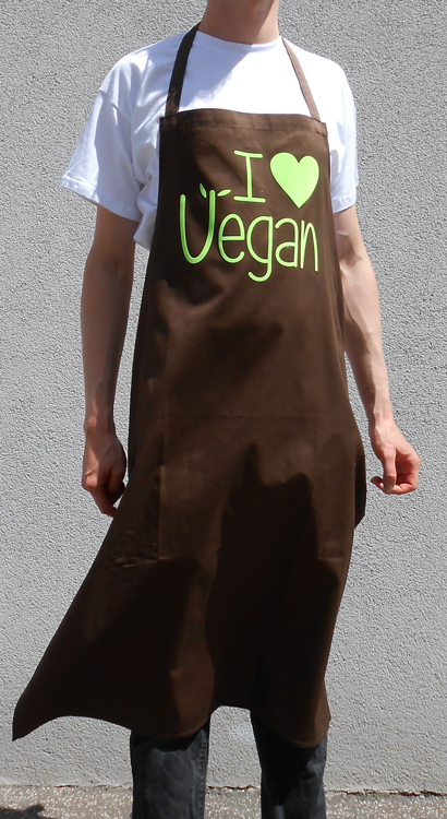 Schürze "I love Vegan" – Bild 2